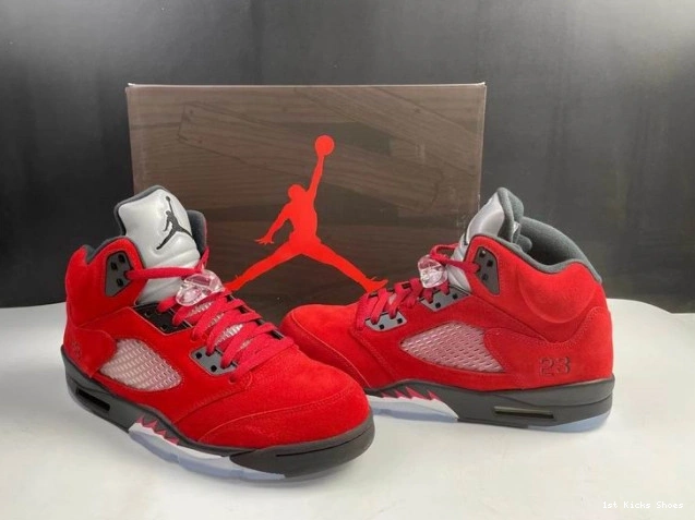 1st Kicks Shoes Retro Raging Red Bulls 5 Jordan (2021) DD0587-600 0816